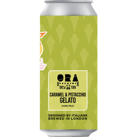 ORA Brewing / Brew York Caramel and Pistachio Gelato Series Ice Cream Dark Mild 440ml 5.3%