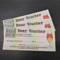 BEER VOUCHER £10